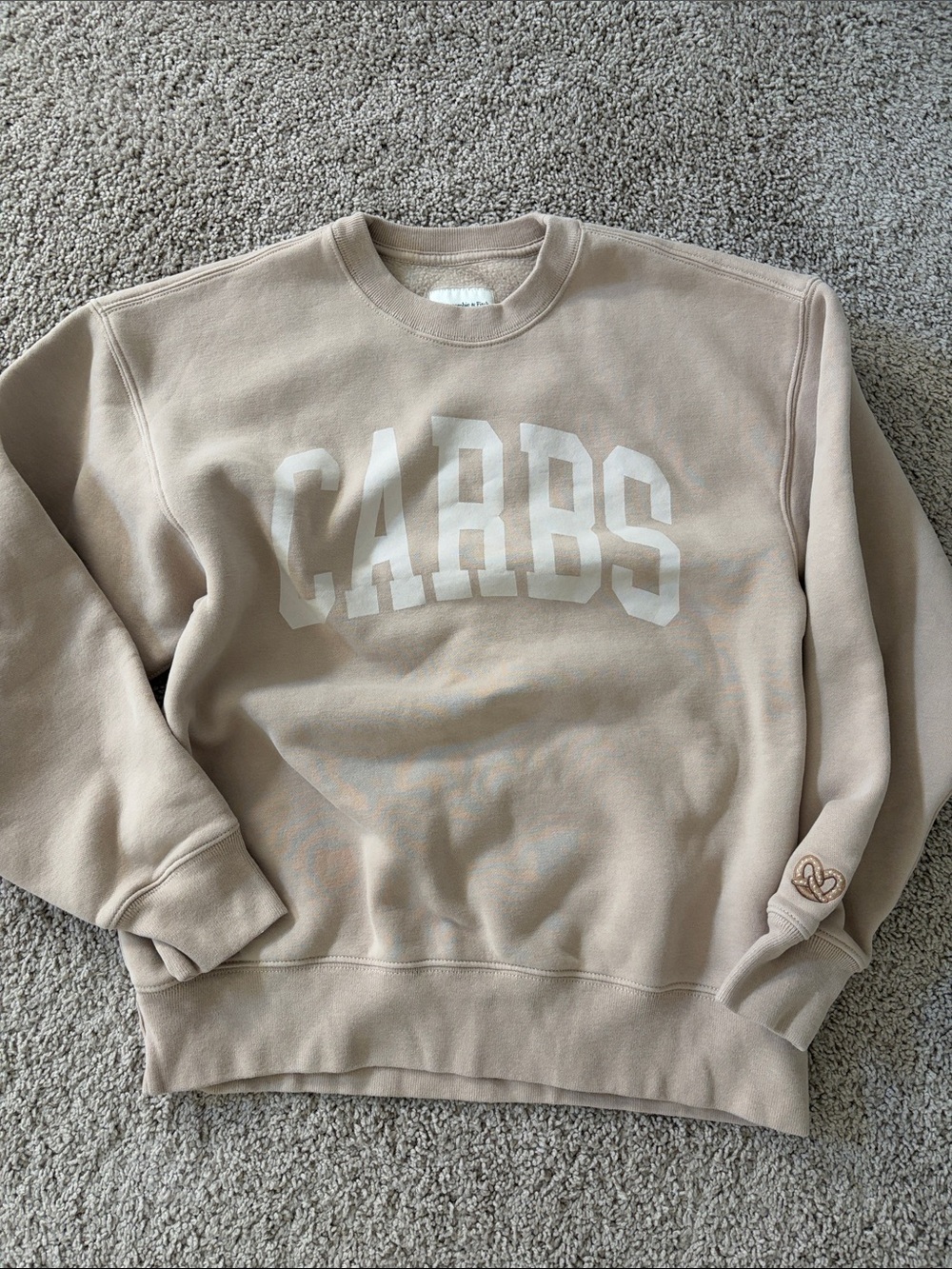 Abercrombie & Fitch Carbs Graphic Crewneck Sweatshirt